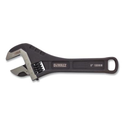 DeWalt?? All Steel Adjustable Wrench, 6 in Overall Length, 1.031 in Opening, DWHT80266