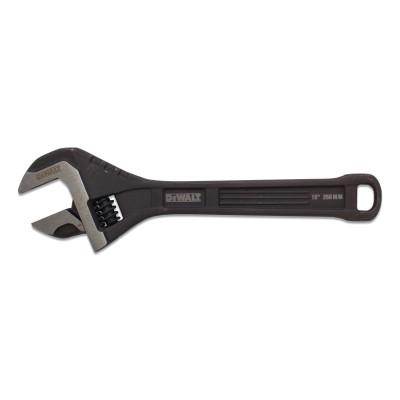 DeWalt® All Steel Adjustable Wrench, 10.31 in Overall Length, 1.41 in Opening, DWHT80268