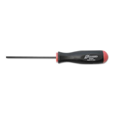 Bondhus® Balldriver Metric Hex Screwdrivers, 3 mm, 6.7 in Long, 10656