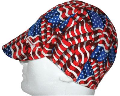 Comeaux Caps Deep Round Crown Cap, One Size Fits All, Stars & Stripes, 2000ESS