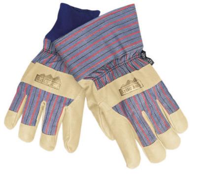 MCR Safety Grain Leather Palm Gloves, Large, Pigskin, 1965L
