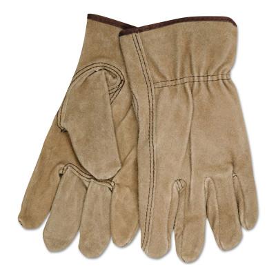 MCR Safety Premium-Grade Leather Driving Gloves, Cowhide, X-Large, Unlined, Keystone Thumb, 3110XL