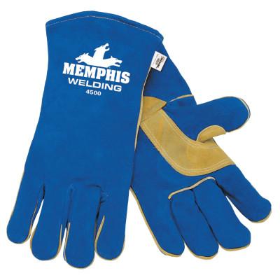 MCR Safety Select Shoulder Welding Gloves, Cowhide, X-Large, Blue, 4500