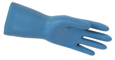MCR Safety Unsupported Latex Gloves, 9 - 9.5, Latex, Blue, 5290B