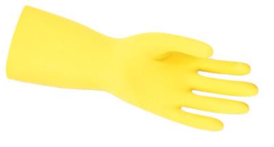 MCR Safety Unsupported Latex Gloves, 9 - 9.5, Latex, Yellow, 5290
