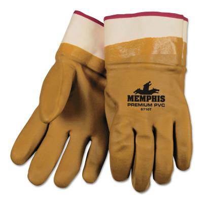 MCR Safety_Foam_Lined_Gloves_PVC_Safety_Orange_Sandy_Large