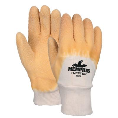 MCR Safety 6830 Dipped Gloves, Large, Yellow, 6830