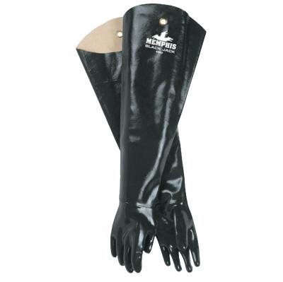 MCR Safety Shoulder Length Multi-Dipped Neoprene Gloves, Black, 6950