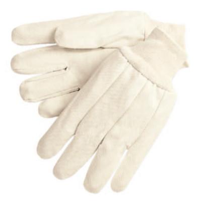 MCR Safety Cotton Canvas Gloves, Mens-One Size, Knit-Wrist Cuff, 8300C