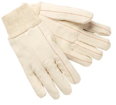 MCR Safety Double-Palm Hot Mill Gloves, Large, White, Knit-Wrist Cuff, 9018C