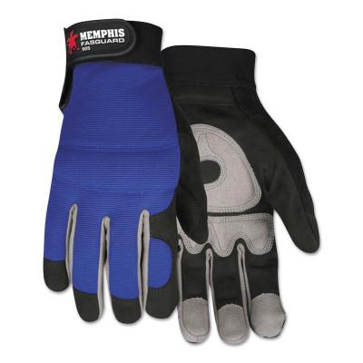 MCR Safety Fasguard Multi-Task Gloves, Blue/Black/Gray, Small, 905S