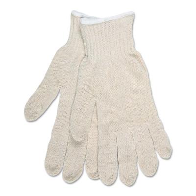 MCR Safety Multipurpose String Knit Gloves, Economy Weight, Natural, Medium, 9636M