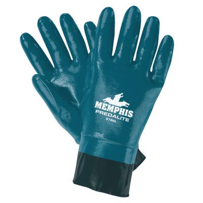 MCR Safety Predalite Nitrile Gloves, X-Large, Black/Blue, 9786XL