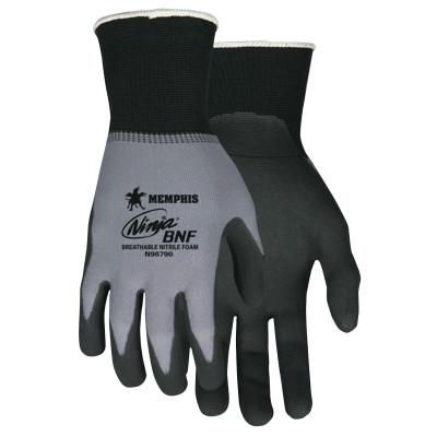 MCR Safety Ninja BNF Gloves, X-Large, Black/Gray, 10 1/4 in, Work, N96790XL