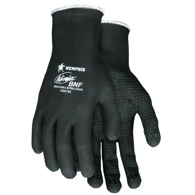 MCR Safety Ninja BNF Gloves, Medium, Gray, 9 1/2 in, Work, N96795M