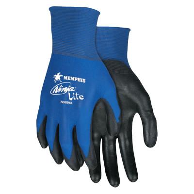 MCR Safety Ninja Lite Gloves, Large, Black/Blue/White, N9696L
