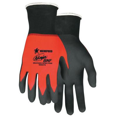 MCR Safety Ninja BNF Gloves, Large, Black, N96970L