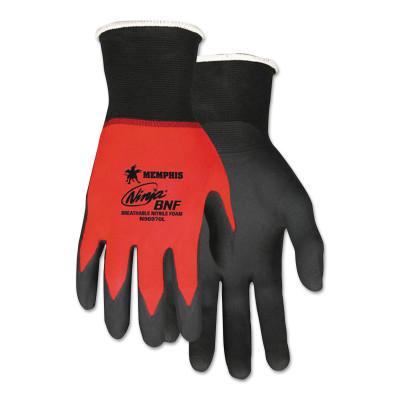 MCR Safety Ninja BNF Gloves, 2X-Large, Black/Gray, 10 1/2 in, Work, N96790XXL