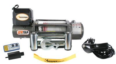 Keeper® Heavy Duty Series 12 Volt DC Electric Winches, 13,500 lb Load Cap., KW13122