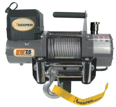 Keeper® Heavy Duty Series 12 Volt DC Electric Winches, 8,500 lb Load Cap., KW75122RM