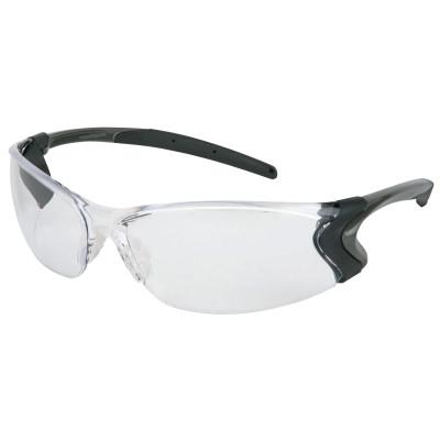 MCR Safety Backdraft Protective Eyewear, Clear Lens, MAX6 Anti-Fog, Clear/Gunmetal Frame, BD110PF