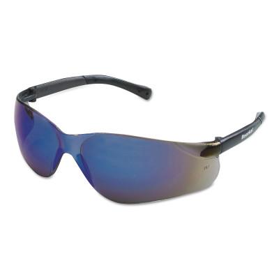 MCR Safety BearKat Protective Eyewear, Blue Mirror Lens, Duramass Scratch-Resistant, BK118