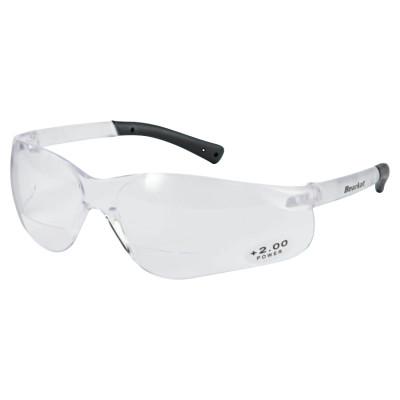 MCR Safety BearKat Magnifier Eyewear, +2.0 Diopter Clear Polycarbonate Lenses, BKH20