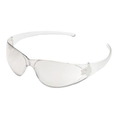 MCR Safety Checkmate Safety Glasses,Clear Mirror Lens, Duramass Scratch-Resistant HC, CK119