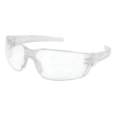 MCR Safety HellKat 2 Safety Glasses, Clear Lens, Polycarbonate, Anti-Fog, Clear Frame, HK210PF