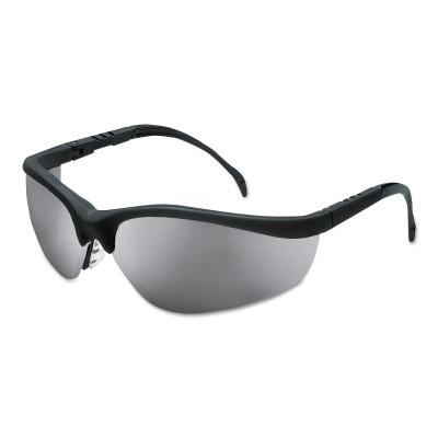 MCR Safety Klondike Protective Eyewear, Silver Mirror Lens, Duramass HC, Black Frame, KD117