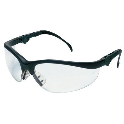 MCR Safety Klondike Plus Protective Eyewear, Clear Lens, Duramass Anti-Fog, Black Frame, KD310AF
