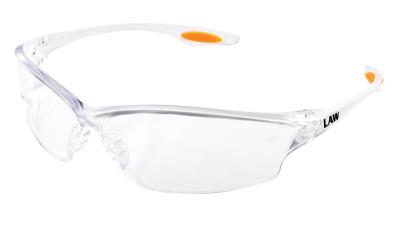 MCR Safety LAW Protective Eyewear, Clear Lens, Duramass Scratch-Resistant, Clear Frame, LW210