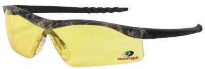 MCR Safety Mossy Oak Dallas Safety Glasses, Amber Lens, Polycarbonate, Mossy Oak Frame, MODL114