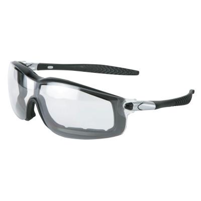 MCR Safety Rattler Protective Eyewear, Clear Lens, Anti-Fog/Duramass Scratch-Resistant, RT110AF