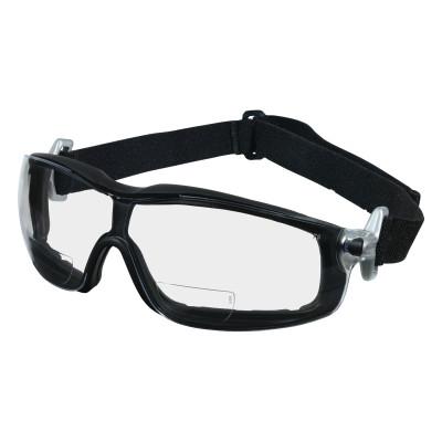 MCR Safety Rattler Magnifiers, Clear, Black,, RTH20AF