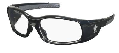 MCR Safety Swagger Safety Glasses, Clear Lens, Duramass Hard Coat, Black Frame, SR110