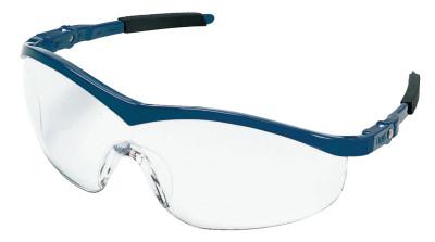MCR Safety Storm Protective Eyewear, Clear Lens, Duramass Hard Coat, Navy Frame, Nylon, ST120