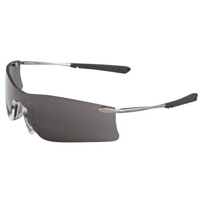 MCR Safety Rubicon Protective Eyewear, Gray Lens, Polycarbonate, Anti-Fog, Frame, T4112Af