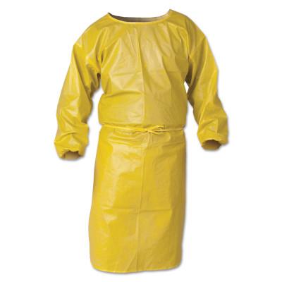 Kimberly-Clark Professional KleenGuard A70 Chemical Spray Protection Smocks, 44 in,Yellow, 09829