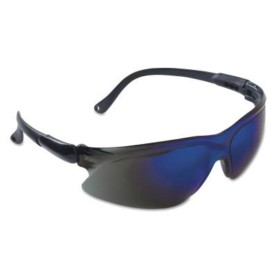 Kimberly-Clark Professional V20 Visio* Safety Eyewear, Blue Mirror Lens, Anti-Scratch, Black Frame, 14475