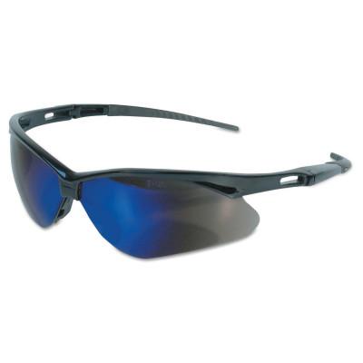 Kimberly-Clark Professional V30 Nemesis* Safety Eyewear, Blue Mirror Lens, Anti-Scratch, Nylon, Black Temple, 14481