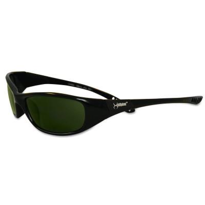 Kimberly-Clark Professional V40 Hellraiser* Safety Eyewear, IRUV 5.0 Lens, Anti-Scratch, Black Frame, Nylon, 20545