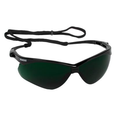 Kimberly-Clark Professional Jackson Safety Nemesis V30 CSA Safety Glasses, Black/Green, IRUV 5.0, Hard Coat, 20640