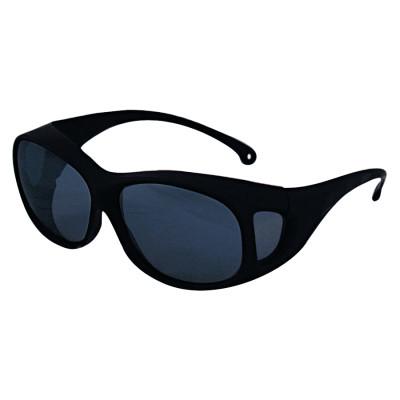 Kimberly-Clark Professional V50 OTG* Safety Eyewear, Smoke Mirror Lens, Anti-Fog/Anti-Scratch, Black Frame, 20747
