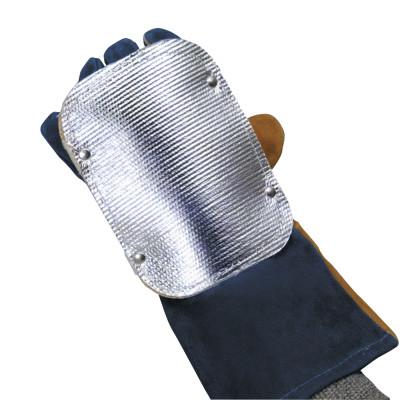 Best Welds Back Hand Pad, Double Layer, 7", Elastic/High-temp Kevlar Strap Closure, Silver, BACK-HAND-2