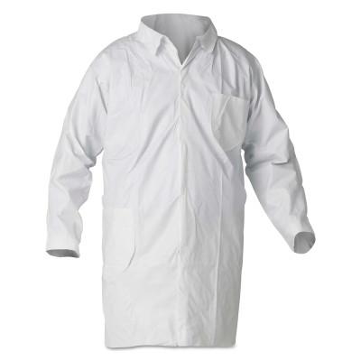 Kimberly-Clark Professional KleenGuard A40 Liquid & Particle Protection Lab Coats, Medium, No Pockets, 44442