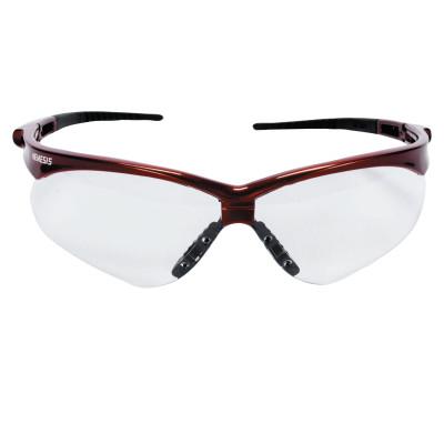 Kimberly-Clark Professional V30 Nemesis* Safety Glasses, Clear, Polycarbonate, Anti-Fog, Inferno/Red, Nylon, 47378