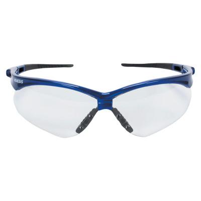 Kimberly-Clark Professional V30 Nemesis Safety Glasses, Clear Lens, Polycarbonate, Anti-Foglic Blue Frame, 47384