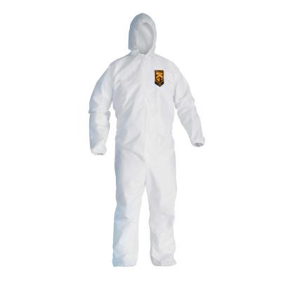 Kimberly-Clark Professional KLEENGUARD A20 Breathable Particle Protection Coveralls, L, Elastic, Hood, Zip, 49113