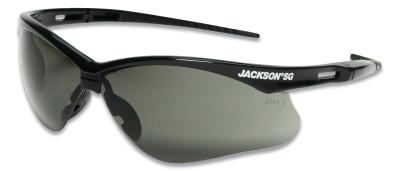 Jackson Safety SG Series Safety Glasses, Smoke Mirror, Polycarbonate, Anti-Fog Lens, Black, 50007